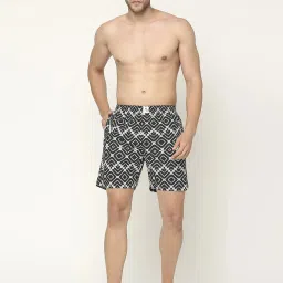 UnderJeans by Spykar Black Printed Boxers image 5