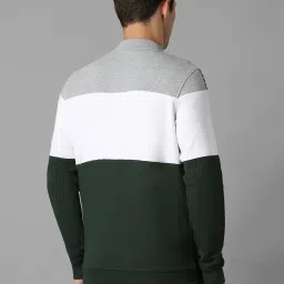 Louis Philippe Multi Cotton Regular fit Colour-Block Casual Sweatshirt image 2