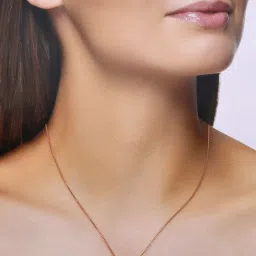 Kai Jewel Sterling Silver Rose Gold Hearty Charms Of Love Casual Chain Necklace image 2