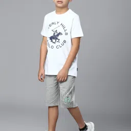 Beverly Hills Polo Club Kids White Printed T-Shirt image 5