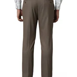 Louis Philippe Brown Slim Fit Trousers image 2