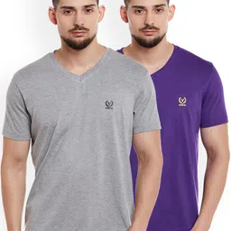 mack jonney VIMAL JONNEY Men Pack of 2 V-Neck T-Shirts-picture-38