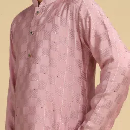 Kisah Kids Pink Checks KurtaSets image 2