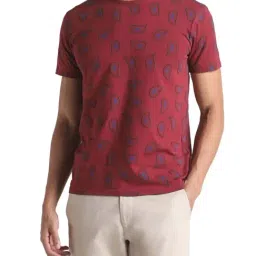 Simon Carter London Red Printed Slim Fit T-Shirt-picture-10