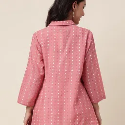 Fabindia Pink Printed Tunic image 2