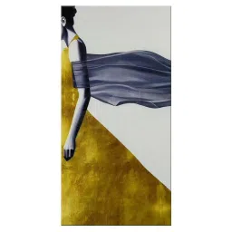 999Store Multicolor Canvas Abstract Female Figure Painting image 2