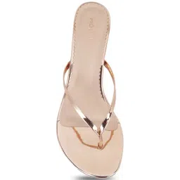Mochi Women's Rose Gold Thong Stilettos image 3