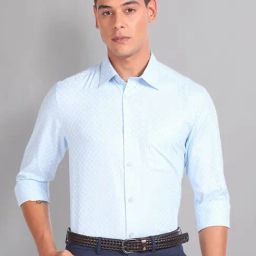 AD by Arvind Blue Regular Fit Check Shirt-picture-48