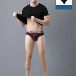 Force NXT Black & Brown Cotton Regular Fit Briefs - Pack Of 2-picture-20