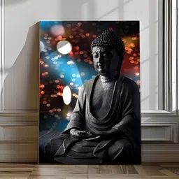 Eurotex Black & Blue Canvas Religious Wall Paintings-picture-13