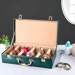 Kuber Industries Teal Set of 1 Regular Jewellery Organiser Organisers-picture-17