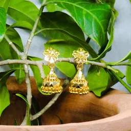 Luv Fashion Women Gold Earrings image 2