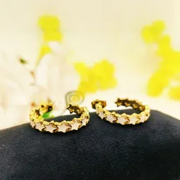 UrbanLuk Star Shaped Half Hoop Earrings-picture-37