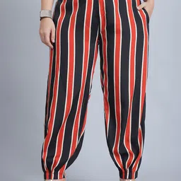 Baawri Women Striped Trousers-image-26