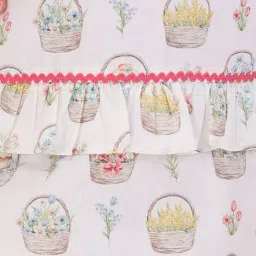 Cutecumber Girls White Regular Fit Embellished Dress image 5