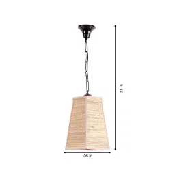 Tucasa NTU-292 Natural Bamboo Hanging Light (Beige) image 2