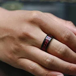 MEENAZ MEENAZ Men Set Of 2 Stainless Steel Dragon Thumb Band Finger Rings image 2