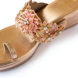 UrbanSway Embellished One Toe Block Heels image 4