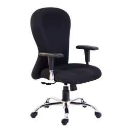 HUMAN METHOD Vintage Series Office Chair Ergonomic Mid Back with Adjustable Steel Arms Black, HMVX02-EL01-picture-45