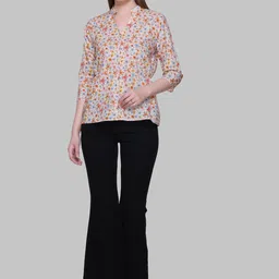 KIZA Printed Pure Cotton Top With Trousers Co-Ords image 4