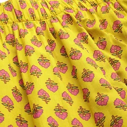 Nayam By Lakshita Floral Printed Thread Work Pure Cotton Cambric Kurta with Harem Pants image 5