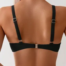 DREAM X FASHION Strapless Twist-Front Swim Bikini Set image 4