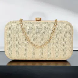 CRUSSET Textured Box Clutch-image-3