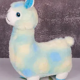 Dukiekooky Super Cute & Adorable Blue & White Alpaca Soft/Plush Toy,Height - 30 CM-picture-12