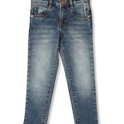 LEO Denim Mild Washed Jeans - Blue-picture-10
