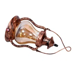 GAUVIK Copper-Toned Glass Traditional Ceiling Lamp image 3