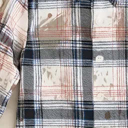 Googo Gaaga Cotton Woven Full Sleeves Checked Colour Splash Printed Shirt - Brown image 4
