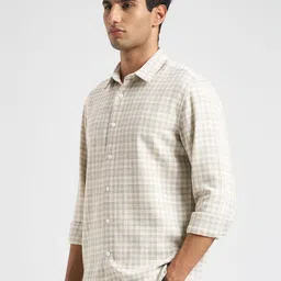 SELECTED Checked Long Sleeves Pure Cotton Casual Shirt image 3