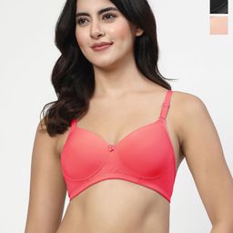 lily LILYwomen Pack Of 3 Bra Full Coverage Lightly Padded-picture-29