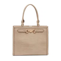 Anne Klein Beige Textured Shoulder Bag with Detachable Strap-picture-33