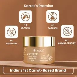 KARROT Natural Skincare Coffee Face Pack For De-Tanning & Deep Cleansing image 4