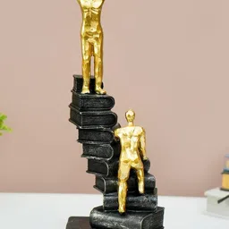 MARKET99 Black Staircase Decor Glossy Living Room Medium Showpiece 11.6 Inch-picture-23