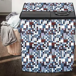 The Furnishing Tree Washing Machine Cover Abstract Pattern Grey Compatible for Whirlpool 6.5Kg Semi image 3