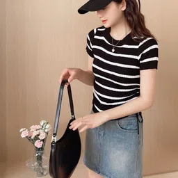 StyleCast Women Striped T-shirt-picture-15