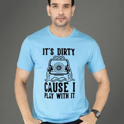 NOBLE HUSTLE Men Typography Printed Round Neck Cotton T-shirt-picture-37