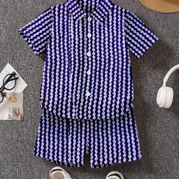 OMPAX Boys Printed Shirt with Shorts-picture-26