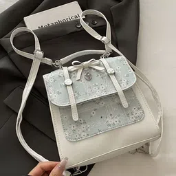 StyleCast Stylish Floral Printed Crossbody Sling Bag With Non Detachable Sling Strap-image-99