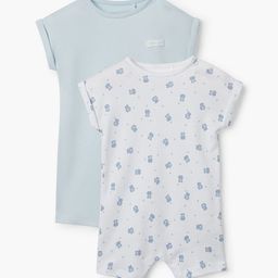 Juniors by Babyshop Boys Pack Of 2 Printed Romper-picture-1