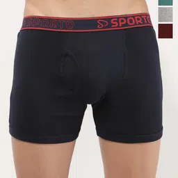 Sporto by Macho Pack Of 4 Mid-Rise Long Trunks-picture-15
