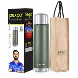 Pexpo Green Single Stainless Steel Water Bottle-image-74