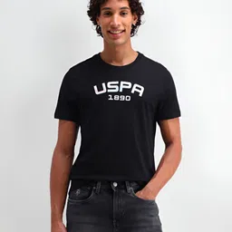 U.S. Polo Assn. Denim Co. Men Typography Printed Round Neck Cotton Slim Fit T-shirt-picture-39