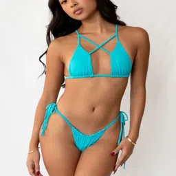 SEVEN ROCK Halter Neck Swim Bikini Set-picture-25