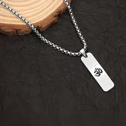 PASU FASHION Silver-Plated Geometric Pendants with Chains-picture-40