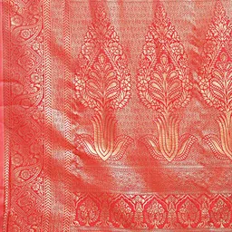 Astita Ethnic Motifs Woven Design Zari Banarasi Saree image 4