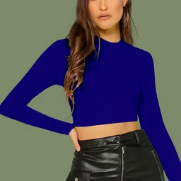 Dream Beauty Fashion Round Neck Fitted Crop Top-picture-30