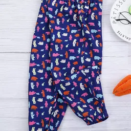 Kookie Kids Full Length Lounge Pants Animal Print - Blue-picture-10